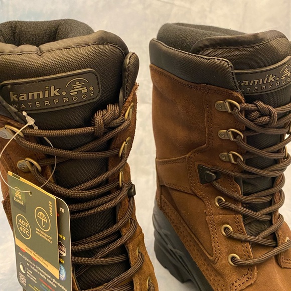 Kamik Men's NationPlus Waterproof Insulated Boots Brown Size 9 - Picture 2 of 10